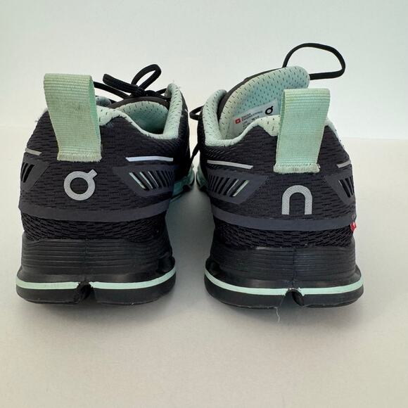 ON Cloudtec Lace-Up Running Sneakers Dark Gray/Mint Swiss Engineering Women's 10 - Picture 7 of 11